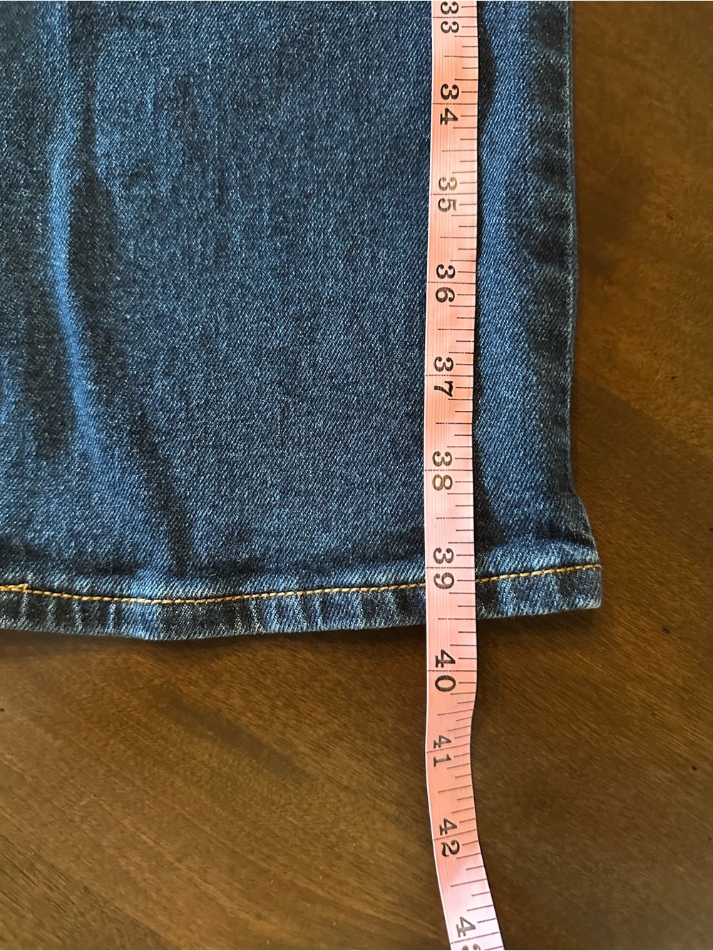 Old Navy Men’s Dark Blue Straight-Leg Jeans - Size: 33X30 built in tough/flex - Picture 8 of 10